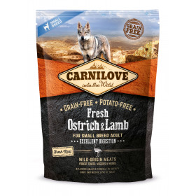 Carnilove Trockenfutter für Hunde Fresh Strauß & Lamm -...